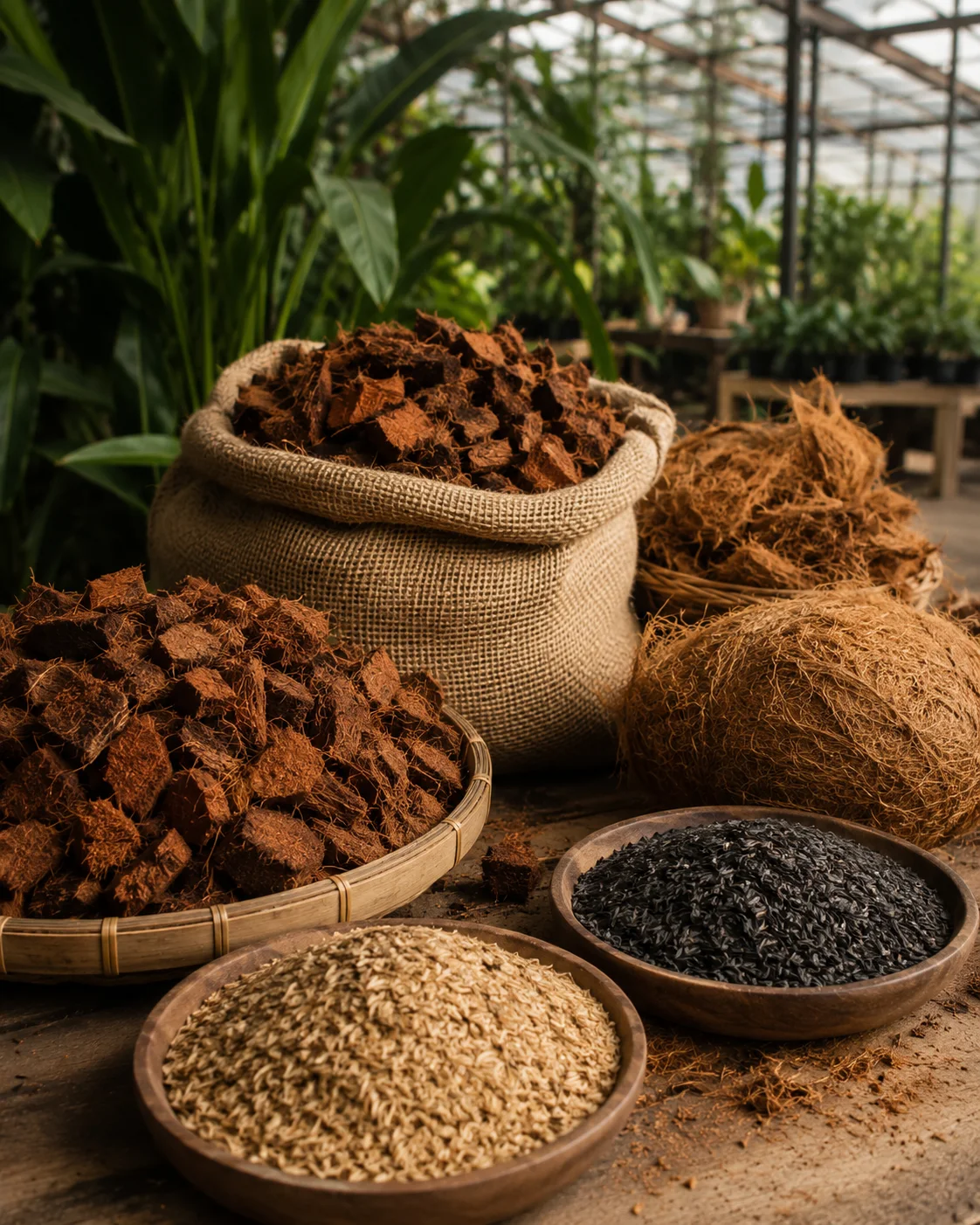 Natural gardening materials from Indonesia
